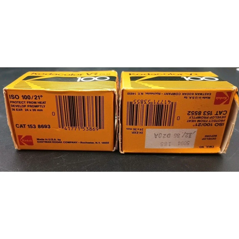 Kodacolor 35mm VR 100 Lot Of 2 36 Exp & 24 Exp Expired 1985